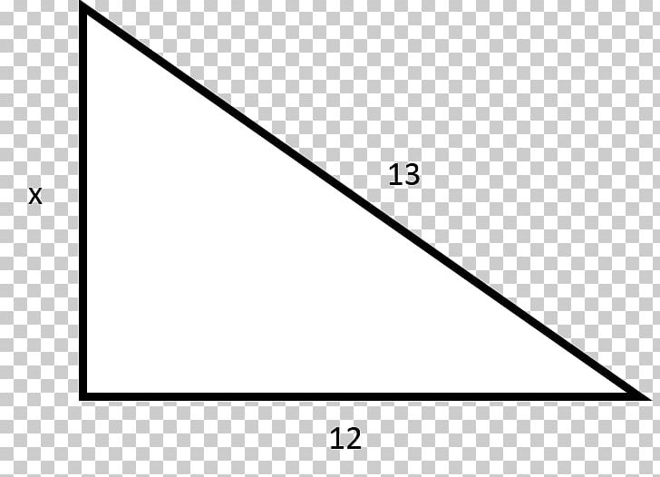 Right Triangle Pythagorean Theorem Area PNG, Clipart, Angle, Area, Black, Black And White, Cathetus Free PNG Download
