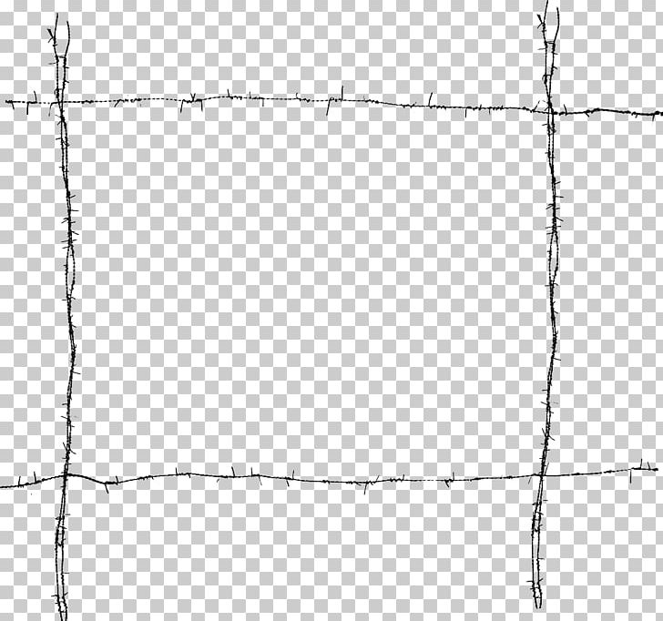 Barbed Wire Sticker Fence PicsArt Photo Studio PNG, Clipart, Angle, Area, Barbed Wire, Black And White, Branch Free PNG Download