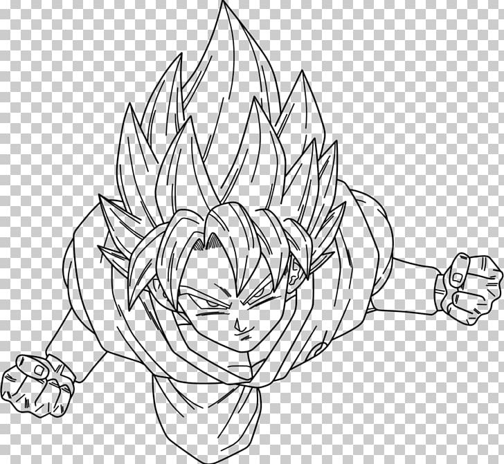 Goku Vegeta Super Saiya Saiyan Trunks PNG, Clipart, Angle, Arm, Artwork, Black, Black And White Free PNG Download