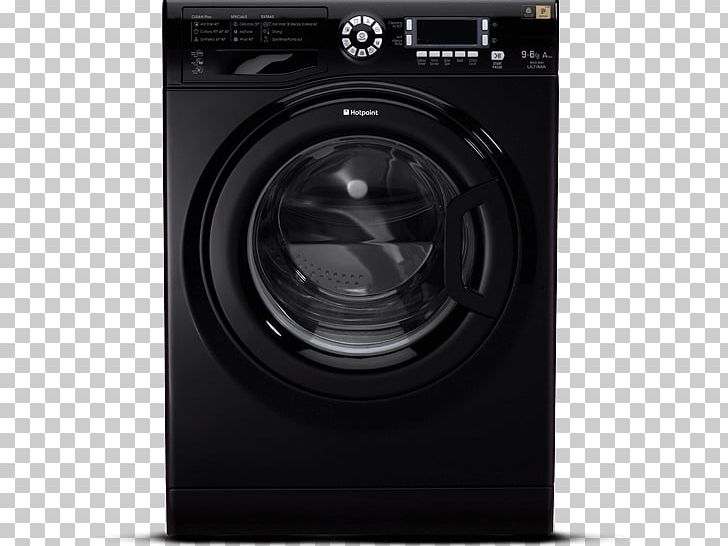 Hotpoint Washing Machines Combo Washer Dryer Clothes Dryer PNG, Clipart, Black And White, Clothes Dryer, Combo Washer Dryer, Dishwasher, Hardware Free PNG Download