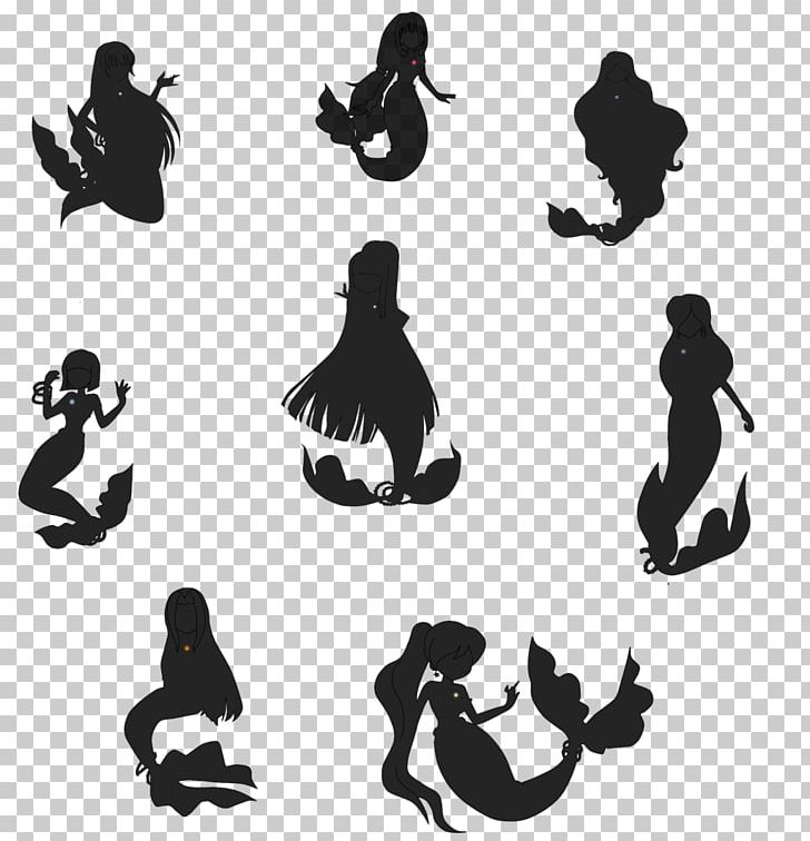 The Little Mermaid Lucia Nanami Silhouette Mermaid Melody Pichi Pichi Pitch PNG, Clipart, Black, Black And White, Drawing, Fantasy, Little Mermaid Free PNG Download
