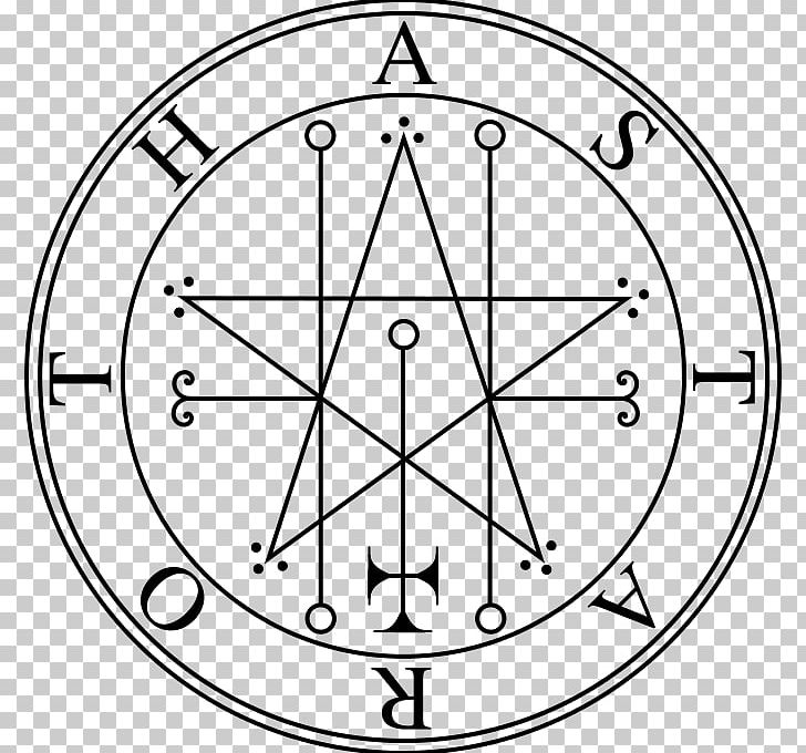 Lesser Key Of Solomon Astaroth Sigil Goetia PNG, Clipart, Angle, Area, Astaroth, Bicycle Wheel, Black And White Free PNG Download