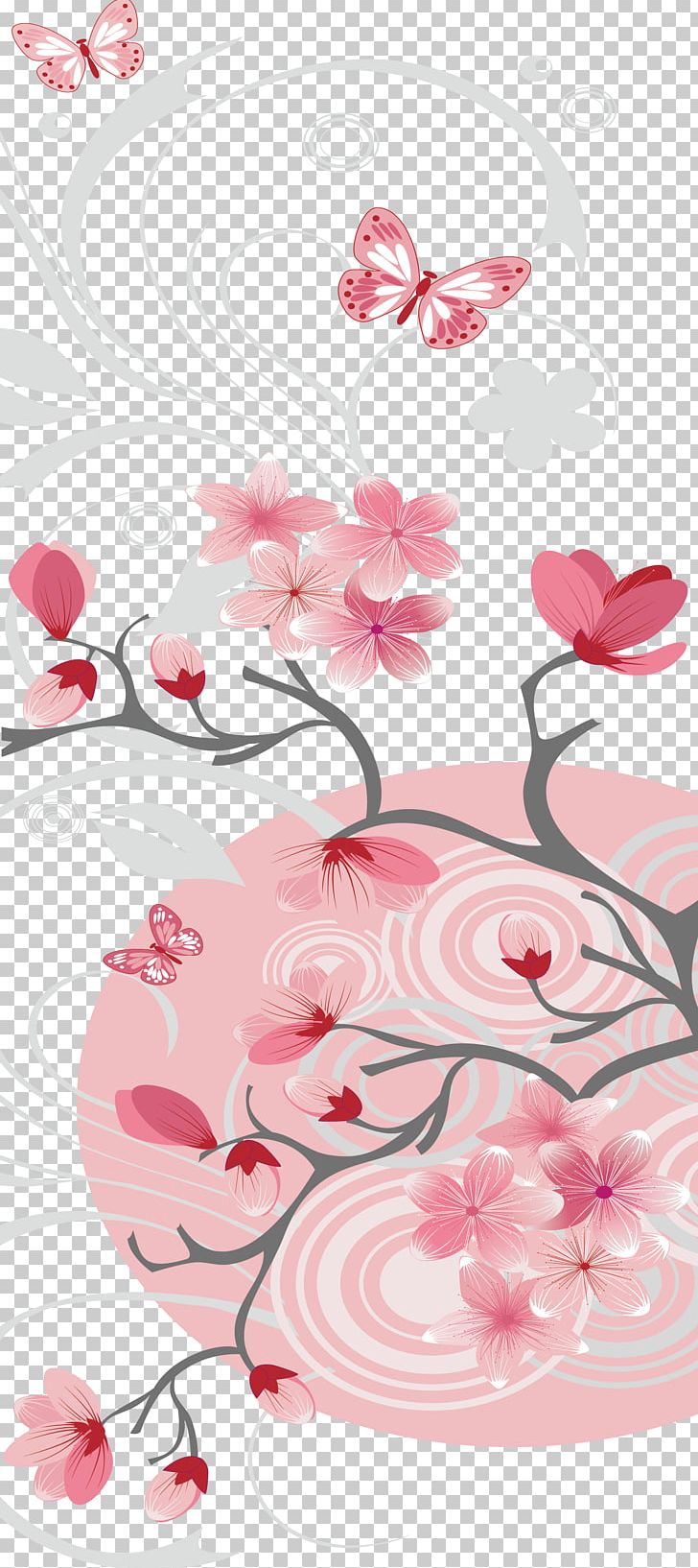Paper Cherry Blossom Drawing PNG, Clipart, Branch, Butterfly, Cherry, Cherry Blossoms, Flower Free PNG Download