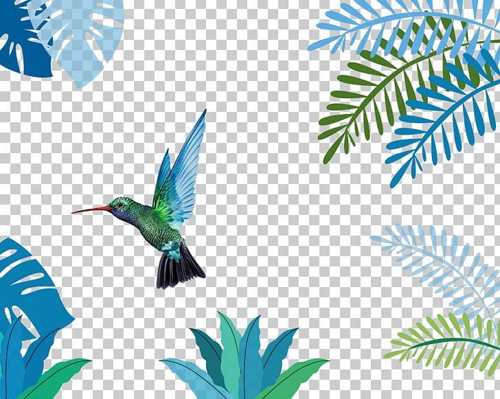 Leaf Tropics Plant Illustration PNG, Clipart, Beak, Bird Cage, Birds, Blue, Branch Free PNG Download