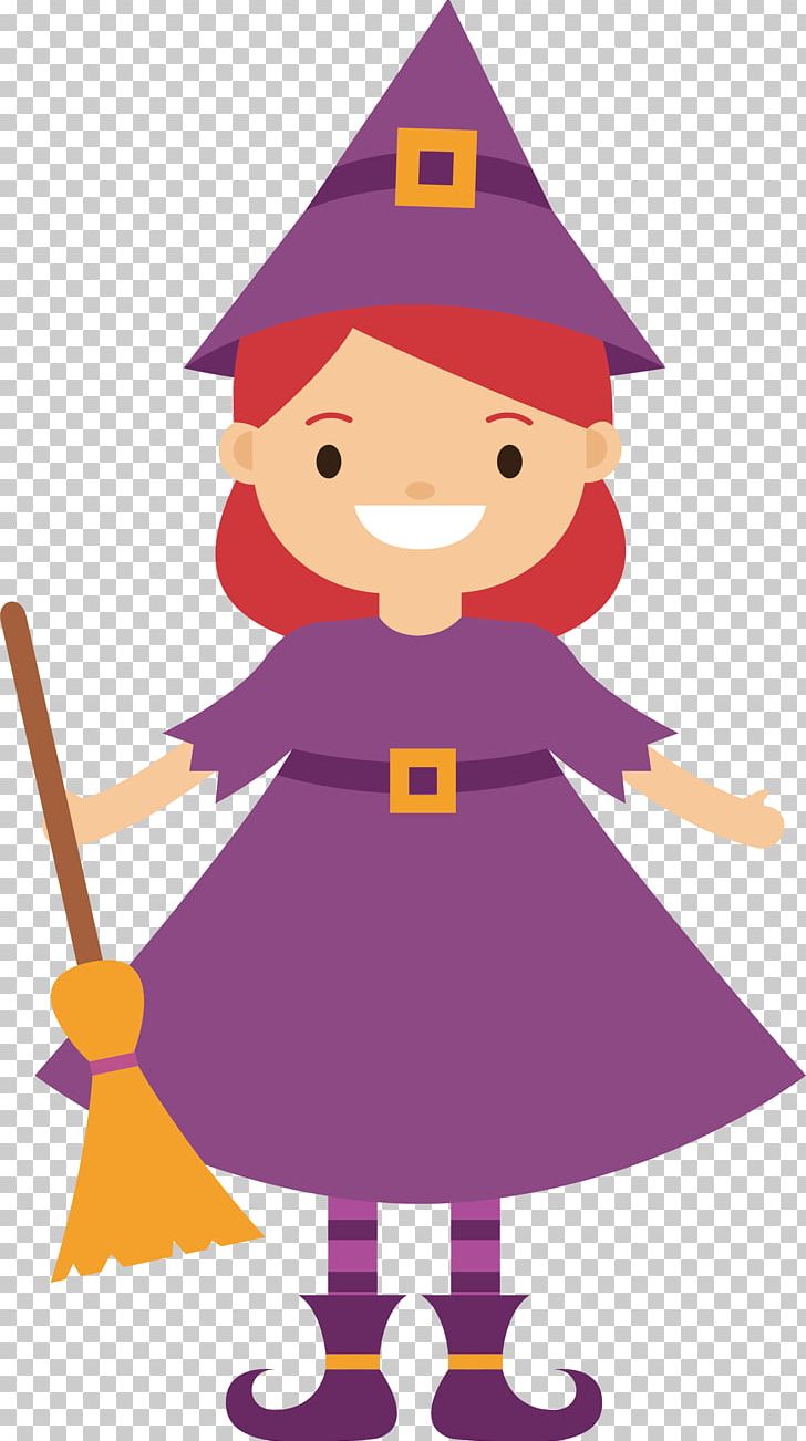 The Purple Witch PNG, Clipart, Broom, Decorative Patterns, Halloween, Halloween Witch, Little Witches Free PNG Download