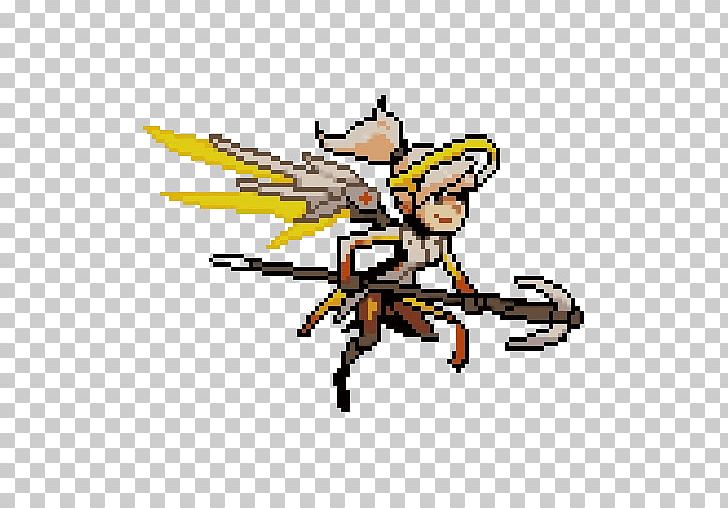 Overwatch Mercy Pixel Art BlizzCon PNG, Clipart, Art, Blizzcon, Cartoon, Cold Weapon, Crossstitch Free PNG Download