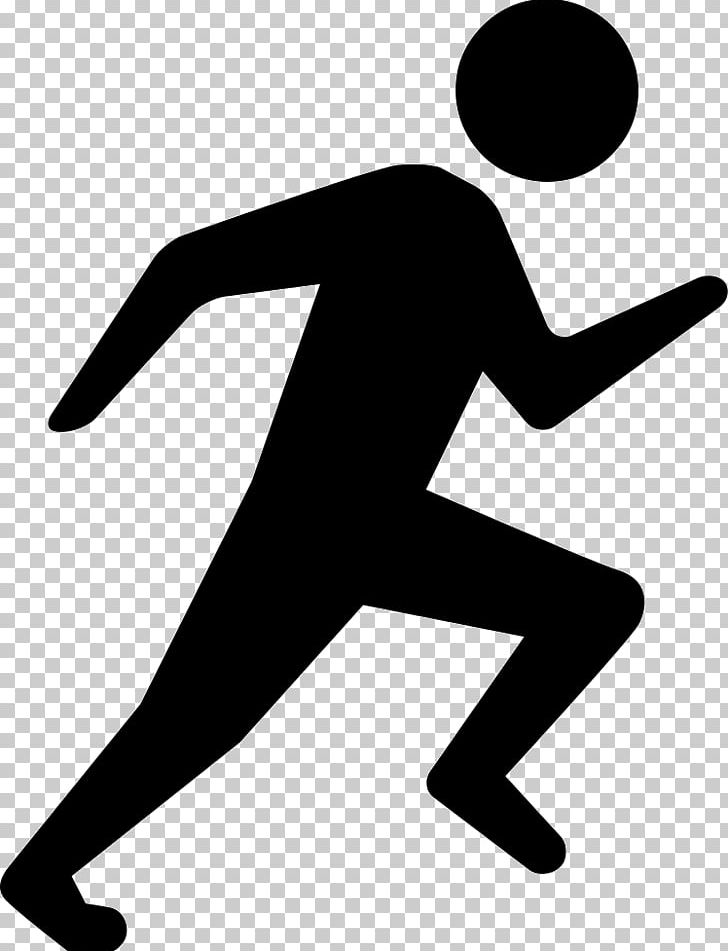 Running Computer Icons PNG, Clipart, Area, Arm, Artwork, Black And White, Clip Art Free PNG Download
