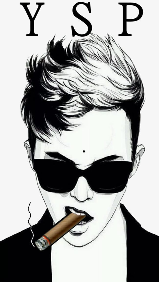 Hand Drawn Fashion Man Smoking A Cigar PNG, Clipart, Adult, Black Color, Cigar, Cigar Clipart, Drawn Clipart Free PNG Download