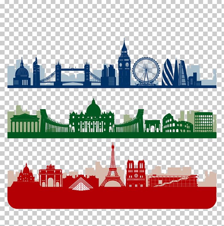 Paris London Skyline Silhouette PNG, Clipart, Brand, City, Download, Drawing, Happy Birthday Vector Images Free PNG Download