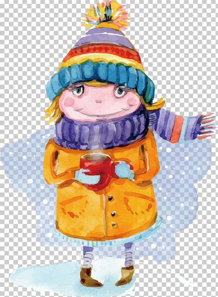 Watercolor Painting Winter Child PNG, Clipart, Boy, Child, Children, Childrens Day, Children Vector Free PNG Download