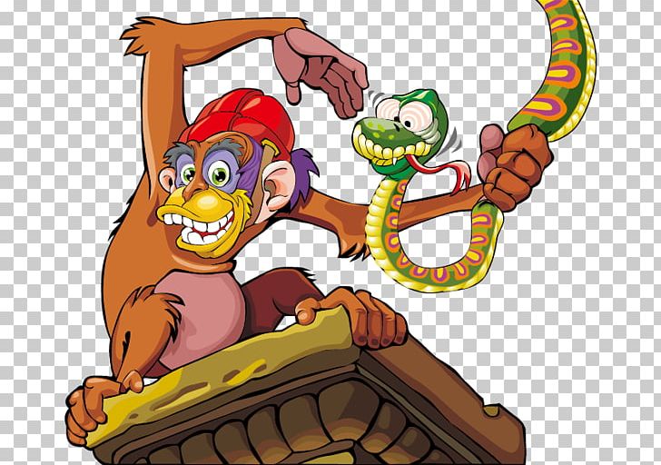 Ape Monkey Chimpanzee PNG, Clipart, Animals, Art, Cartoon, Cartoon Monkey, Cartoon Snake Free PNG Download