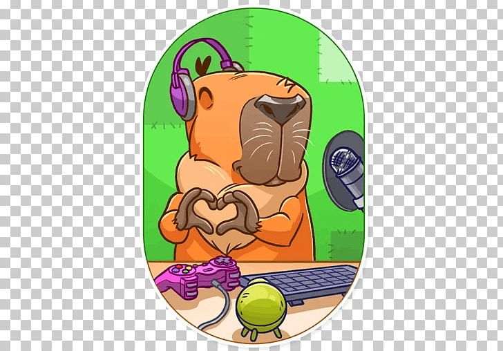 Capybara Telegram Sticker 0 Animal PNG, Clipart, 2017, Carnivoran, Cartoon, Dog, Dog Like Mammal Free PNG Download