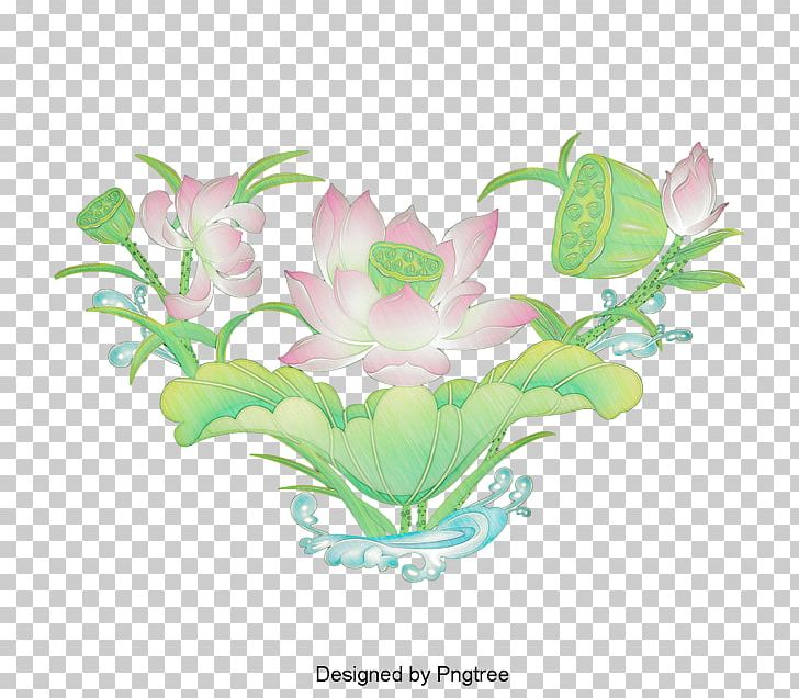 Floral Design Cartoon Sacred Lotus PNG, Clipart, Aquarium Decor, Art, Cartoon, Cut Flowers, Drawing Free PNG Download