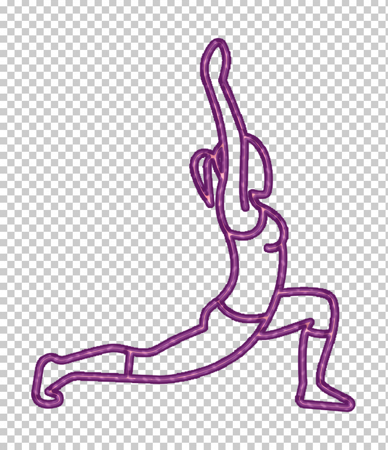 Yoga And Pilates Icon Sports Icon Woman Stretching And Flexing Legs With  Arms Up Icon PNG,