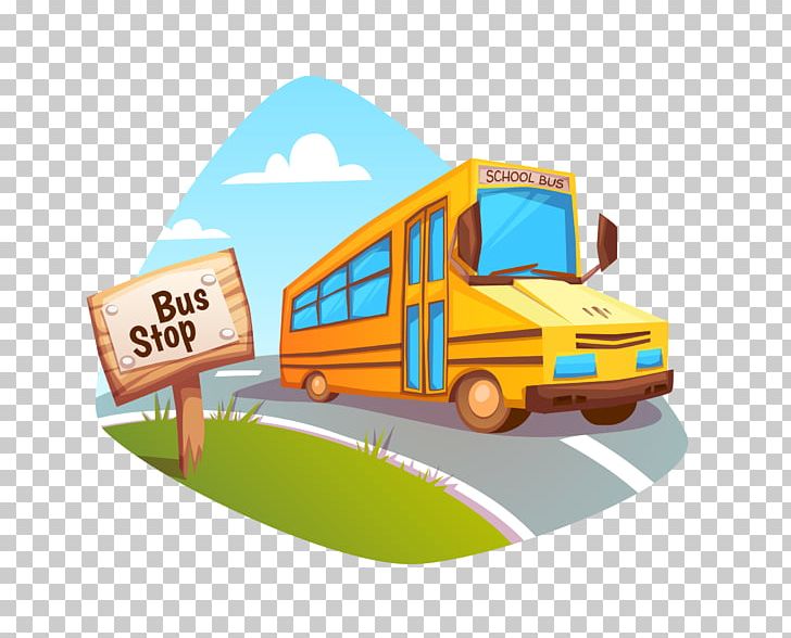 School Bus Cartoon Illustration PNG, Clipart, Apple, Birthday, Birthday Cake, Bus, Bus Stop Free PNG Download