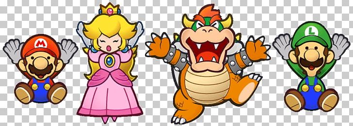 Super Paper Mario Princess Peach Luigi PNG, Clipart, Art, Bowser, Cartoon, Fiction, Fictional Character Free PNG Download
