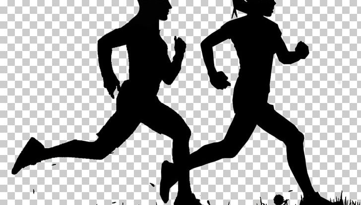 Running Silhouette Jogging Sport Walking PNG, Clipart, 5k Run, Animals, Arm, Black And White, Couple Running Free PNG Download