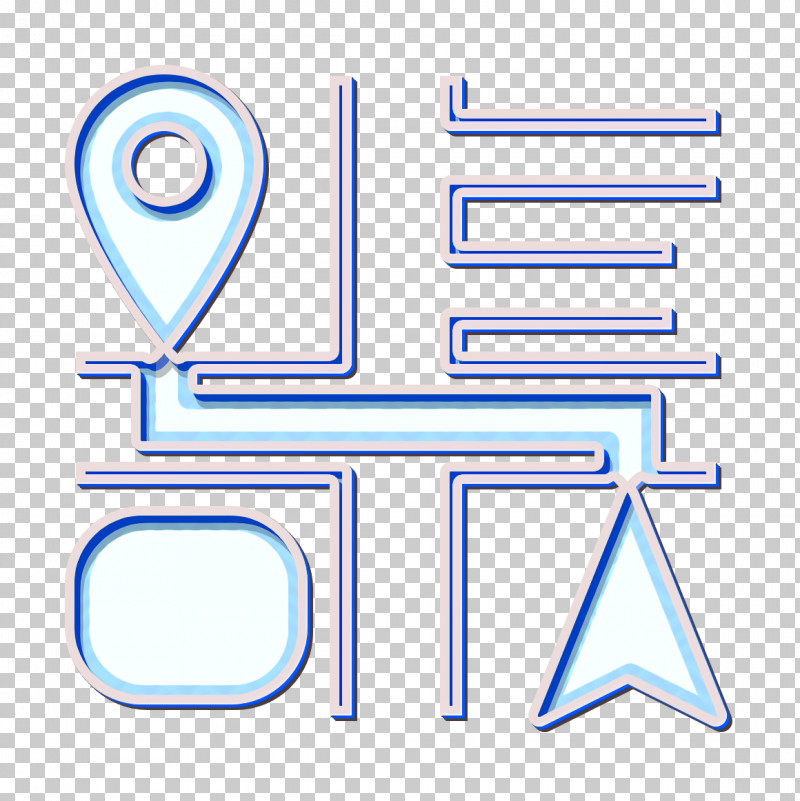 Navigation Icon Maps And Location Icon Navigation And Maps Icon PNG, Clipart, Electric Blue, Line, Line Art, Maps And Location Icon, Navigation And Maps Icon Free PNG Download