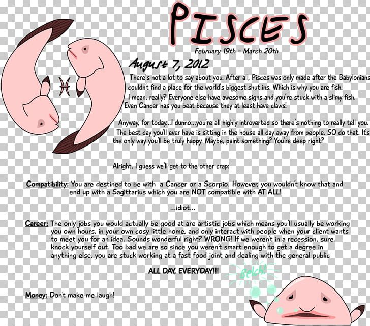 Horoscope Pisces Mammal PNG, Clipart, Area, Blobfish, Deviantart, Diagram, Emotion Free PNG Download