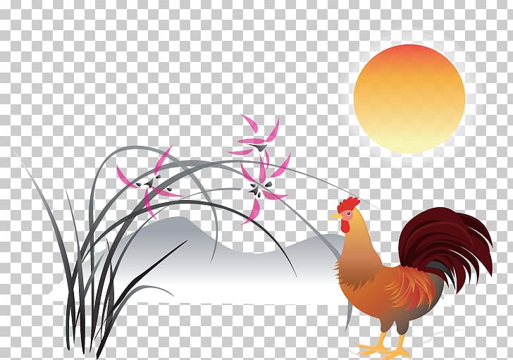 Rooster Lichun Chicken Chinese New Year Chinese Zodiac PNG, Clipart, Badminton Shuttle Cock, Bainian, Beak, Big Cock, Big Cock Color Free PNG Download
