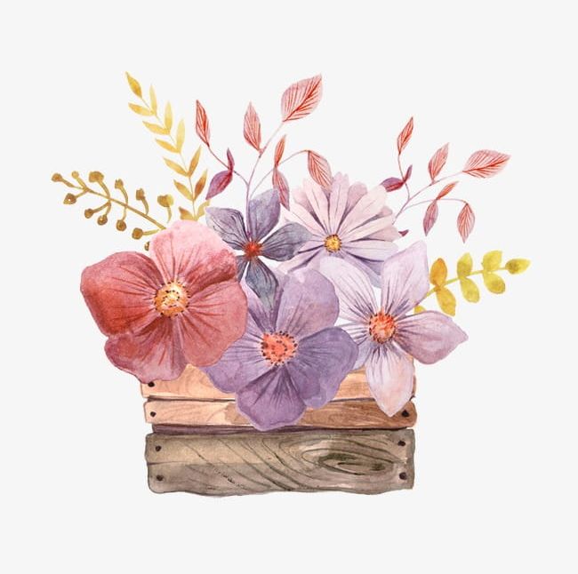 Watercolor Flower Baskets PNG, Clipart, Baskets, Baskets Clipart, Beautiful, Flower Clipart, Flowers Free PNG Download