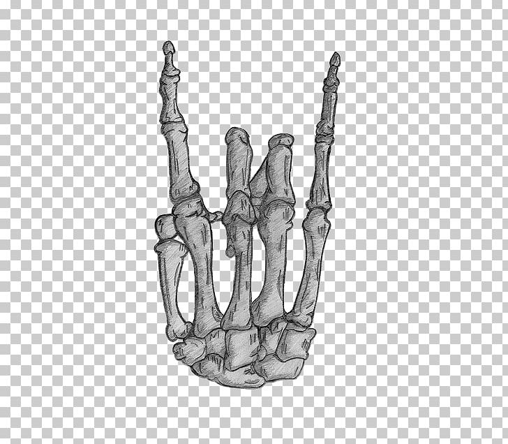 Sign Of The Horns Tattoo Rock Music Hand Drawing PNG, Clipart, Arm, Art, Black And White, Bone, Drawing Free PNG Download