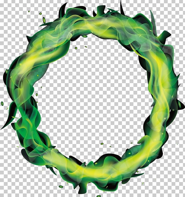 green flame clipart