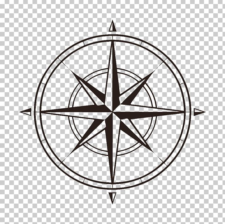 North Compass Rose Map PNG, Clipart, Angle, Black And White, Circle, Clip Art, Compas Free PNG Download