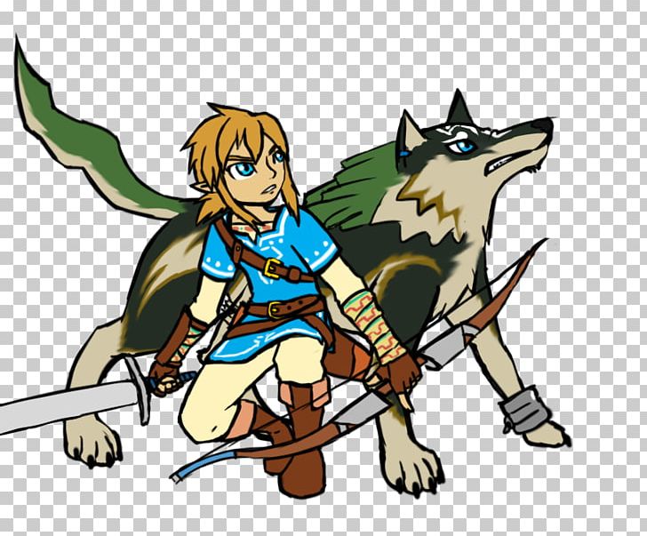 The Legend Of Zelda Breath Of The Wild Link Canidae Digital Art Gray Wolf Png Clipart