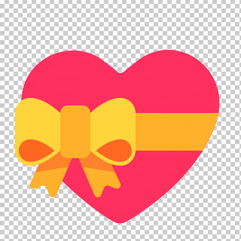 Heart With Ribbon Emoji - Heart With Gift Bow PNG