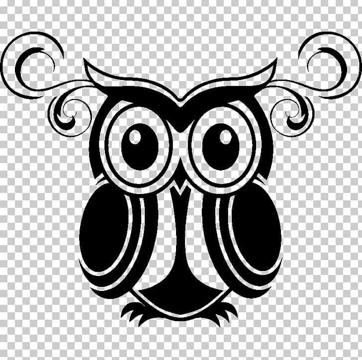 Owl Wall Decal Sticker PNG, Clipart, Animals, Beak, Bird, Bird Of Prey, Black And White Free PNG Download