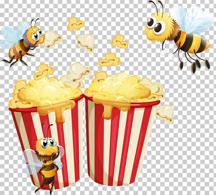 Popcorn Caramel Corn Drawing PNG, Clipart, Baking Cup, Bee, Can Stock Photo, Caramel Corn, Drawing Free PNG Download