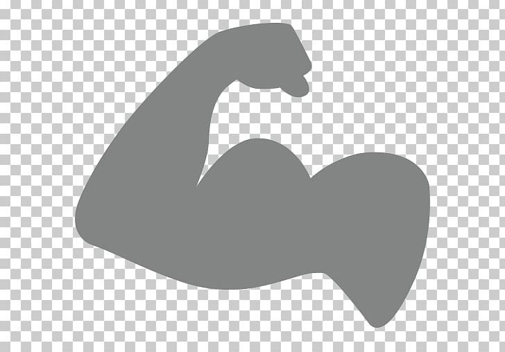 Biceps Emoji Sticker Text Messaging SMS PNG, Clipart, Abdominal Exercise, Angle, Arm, Biceps, Black Free PNG Download