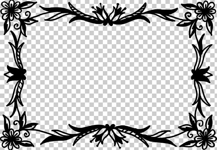 Flower Frames PNG, Clipart, Antler, Art, Artwork, Black And White, Branch Free PNG Download