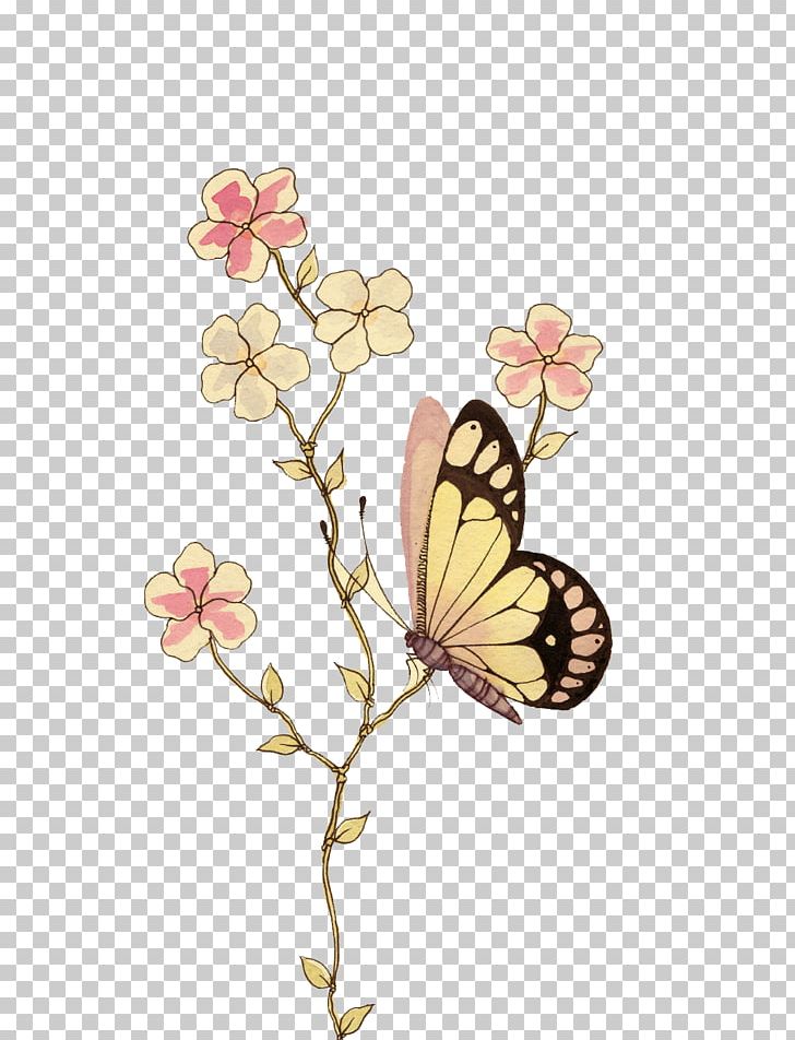 Watercolor Painting Drawing Stencil Illustration PNG, Clipart, Branch, Brush Footed Butterfly, Butterflies, Butterfly Group, Canvas Free PNG Download