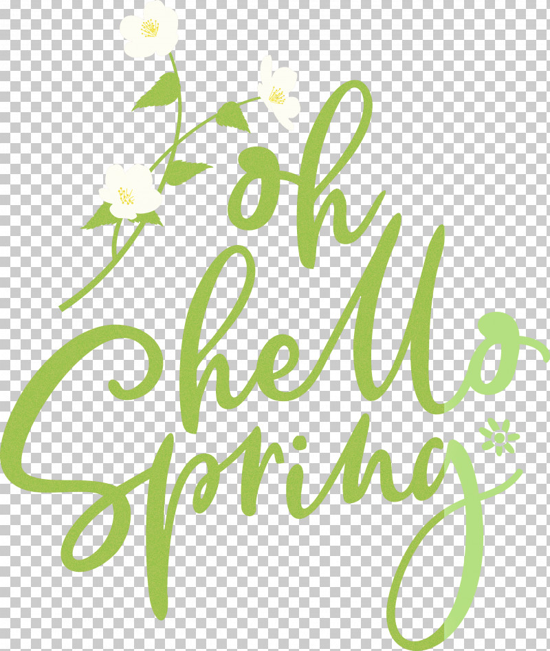 Oh Hello Spring Hello Spring Spring PNG, Clipart, Floral Design, Green, Hello Spring, Leaf, Line Free PNG Download