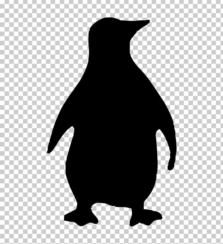 Penguin Bird Silhouette PNG, Clipart, Animals, Beak, Big, Bird, Black And White Free PNG Download