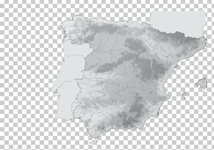 Spain Terrain Topographic Map Relieve De España PNG, Clipart, Acr, Actividad, Black And White, Diagram, Electrical Network Free PNG Download