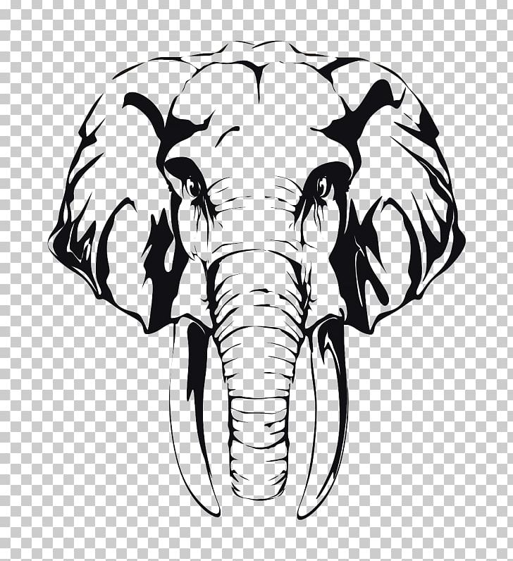 Wall Decal Sticker Decorative Arts PNG, Clipart, Black And White, Cattle Like Mammal, Decal, Elephants And Mammoths, Fauna Of Africa Free PNG Download