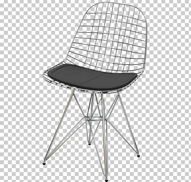 Eames Lounge Chair Wire Chair (DKR1) Furniture Charles And Ray Eames PNG, Clipart, Angle, Black And White, Bookcase, Chair, Charles And Ray Eames Free PNG Download
