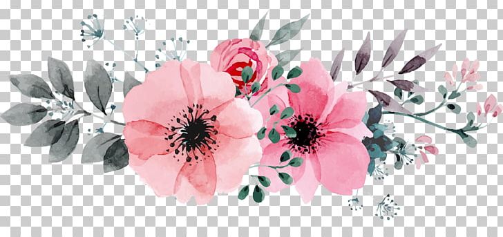 Drawing Floral Design Watercolor Painting Flower PNG, Clipart, Art, Artificial Flower, Blossom, Canvas, Cherry Blossom Free PNG Download