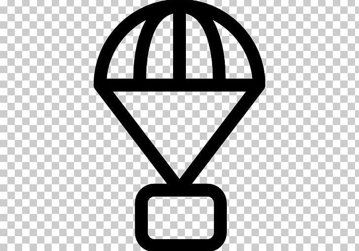 Parachute Computer Icons Parachuting PNG, Clipart, Airplane, Angle, Area, Black, Black And White Free PNG Download