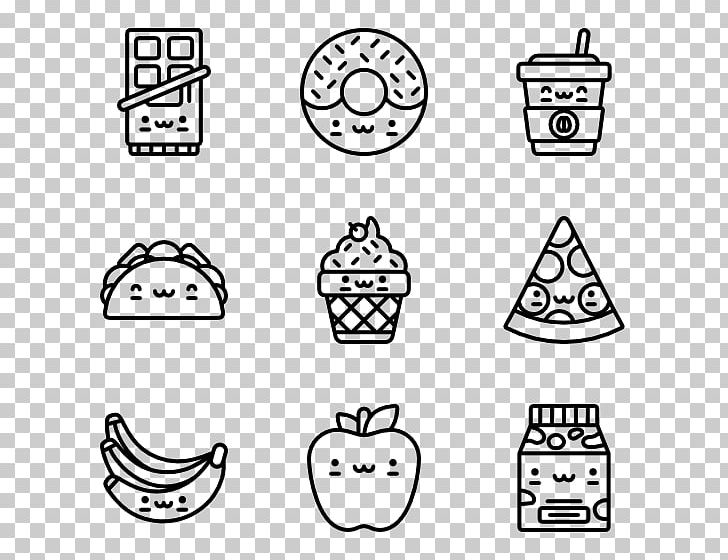 Computer Icons Food PNG, Clipart, Angle, Area, Black, Black And White, Character Free PNG Download