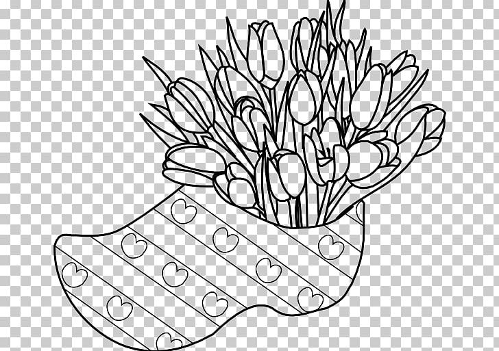 Netherlands Tulip Mania Clog Shoe Drawing PNG, Clipart, Adidas, Angle, Artwork, Black, Black And White Free PNG Download