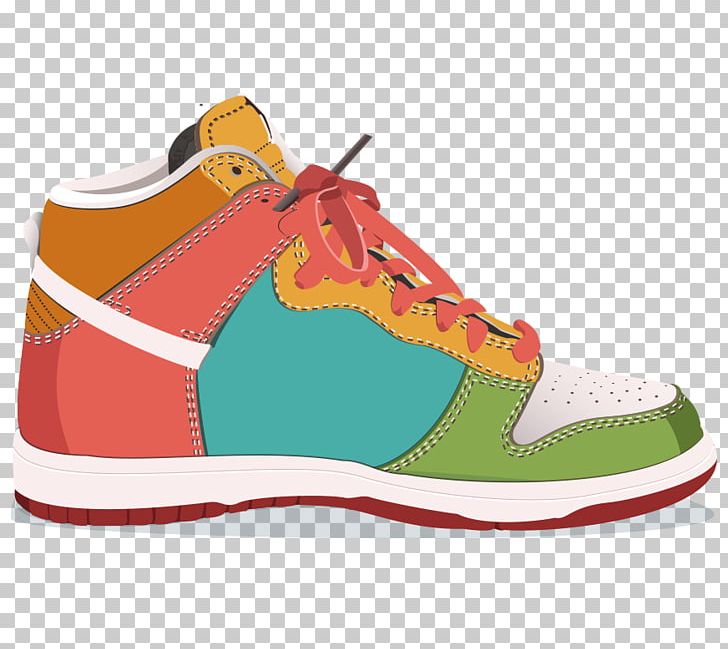 Skate Shoe Sneakers PNG, Clipart, Casual, Creative Design, Cross Training, Hand Drawn, Orange Free PNG Download