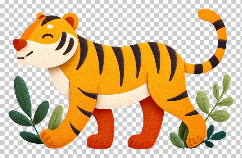 International Tiger Day - Happy Tiger In Jungle PNG