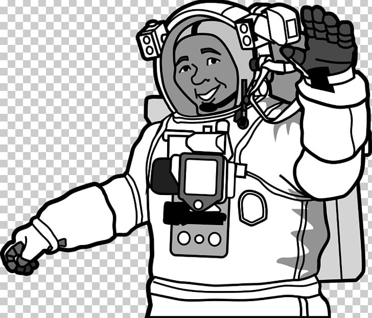 Astronaut Open Black And White Space Suit PNG, Clipart, Arm, Art, Artwork, Astronaut, Black Free PNG Download