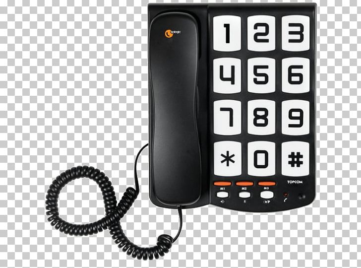 Corded Big Button Sologic T101 No Display Black Telephone Home & Business Phones Topcom Topcom Ts6651 Landline Phone With Large Keys Mobile Phones PNG, Clipart, Analog Telephone Adapter, Communication, Communication Device, Electronics, Gadget Free PNG Download