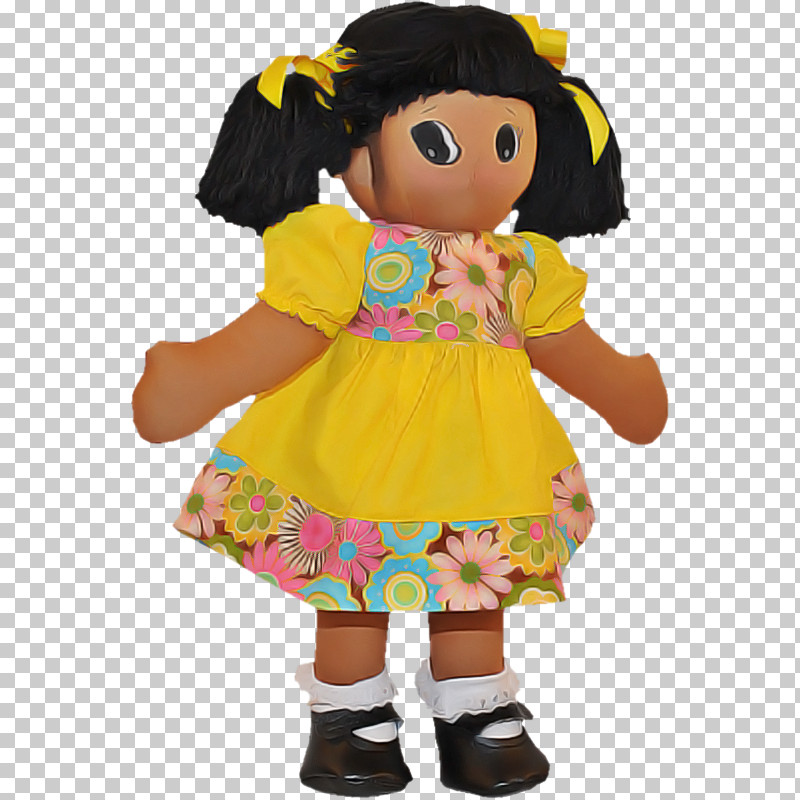 Toy Doll Yellow Costume Child PNG, Clipart, Child, Costume, Doll, Mascot, Plush Free PNG Download