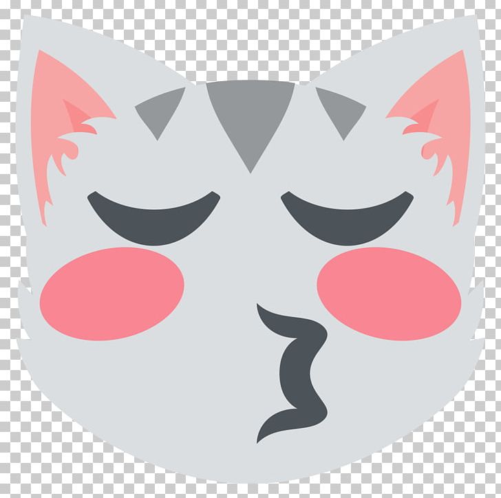 Emoji Cat Kiss Kitten Smile PNG, Clipart,  Free PNG Download